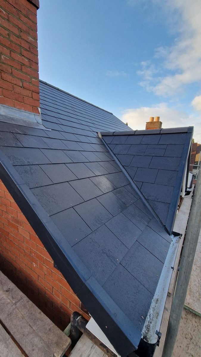 SB Margan Roofing team on scaffolding, Birmingham